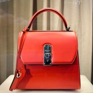Red Top Handle Bag