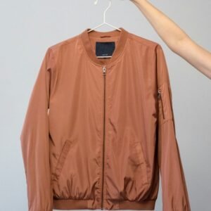 Zip Up Bomber Jacket