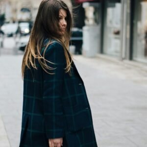 Plaid Oversized Long Coat